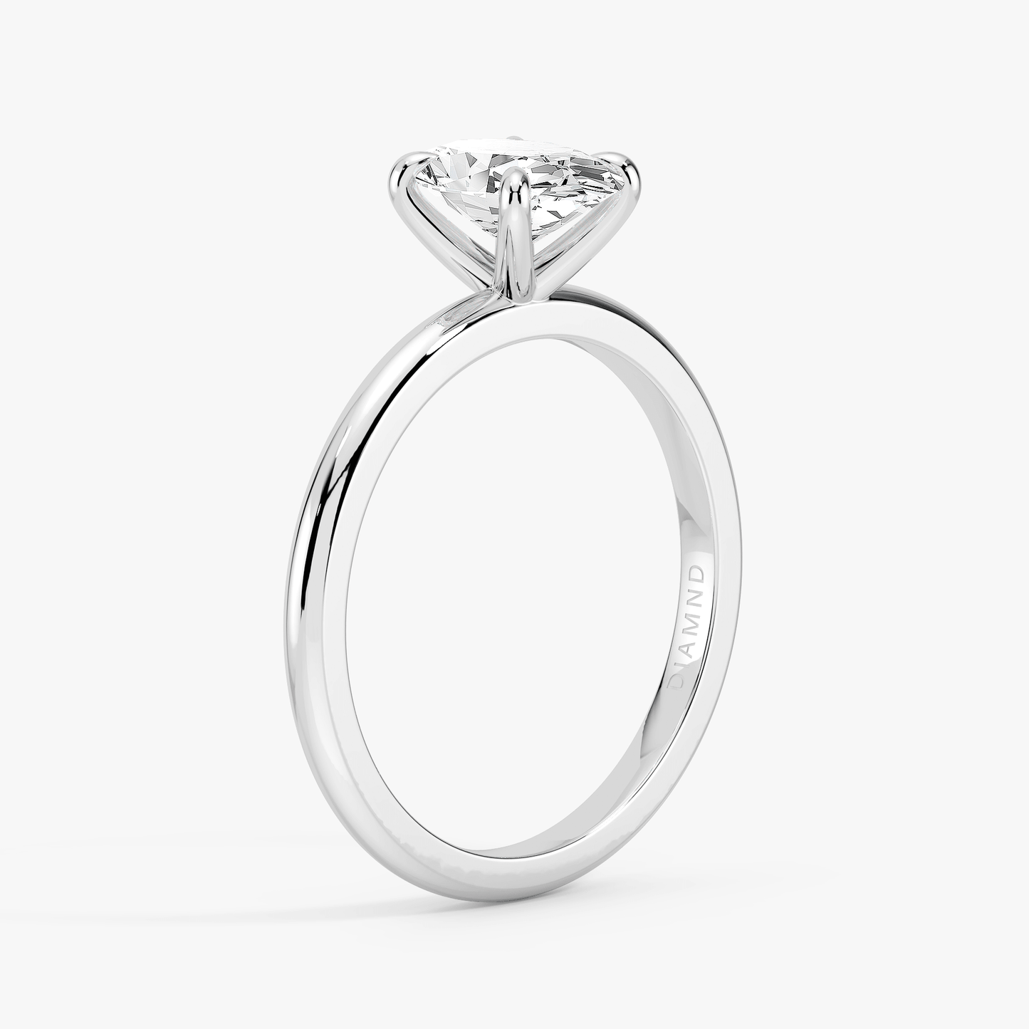 The Classic – Oval Lab Grown Diamond Ring, Platinum