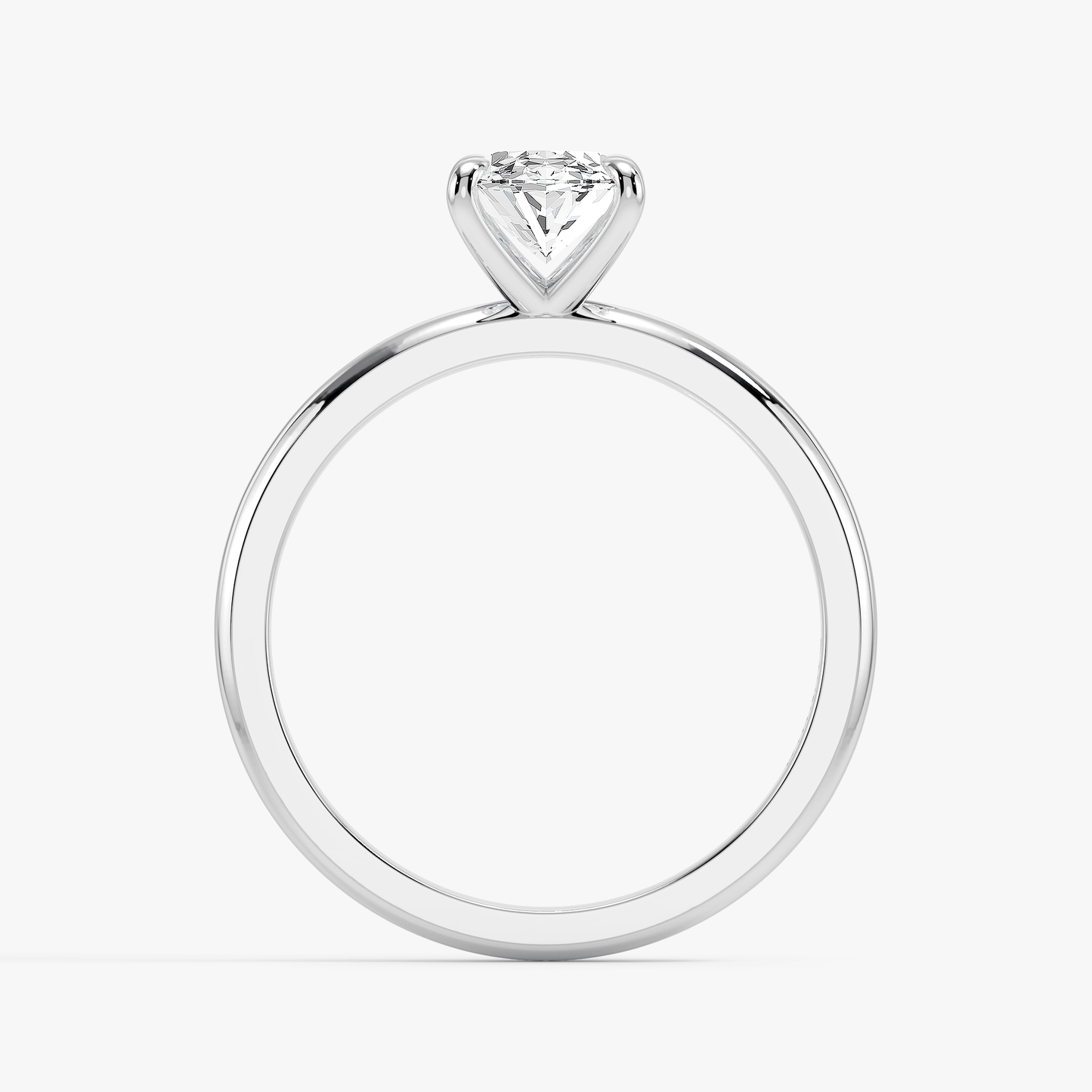 The Classic – Oval Lab Grown Diamond Ring, Platinum