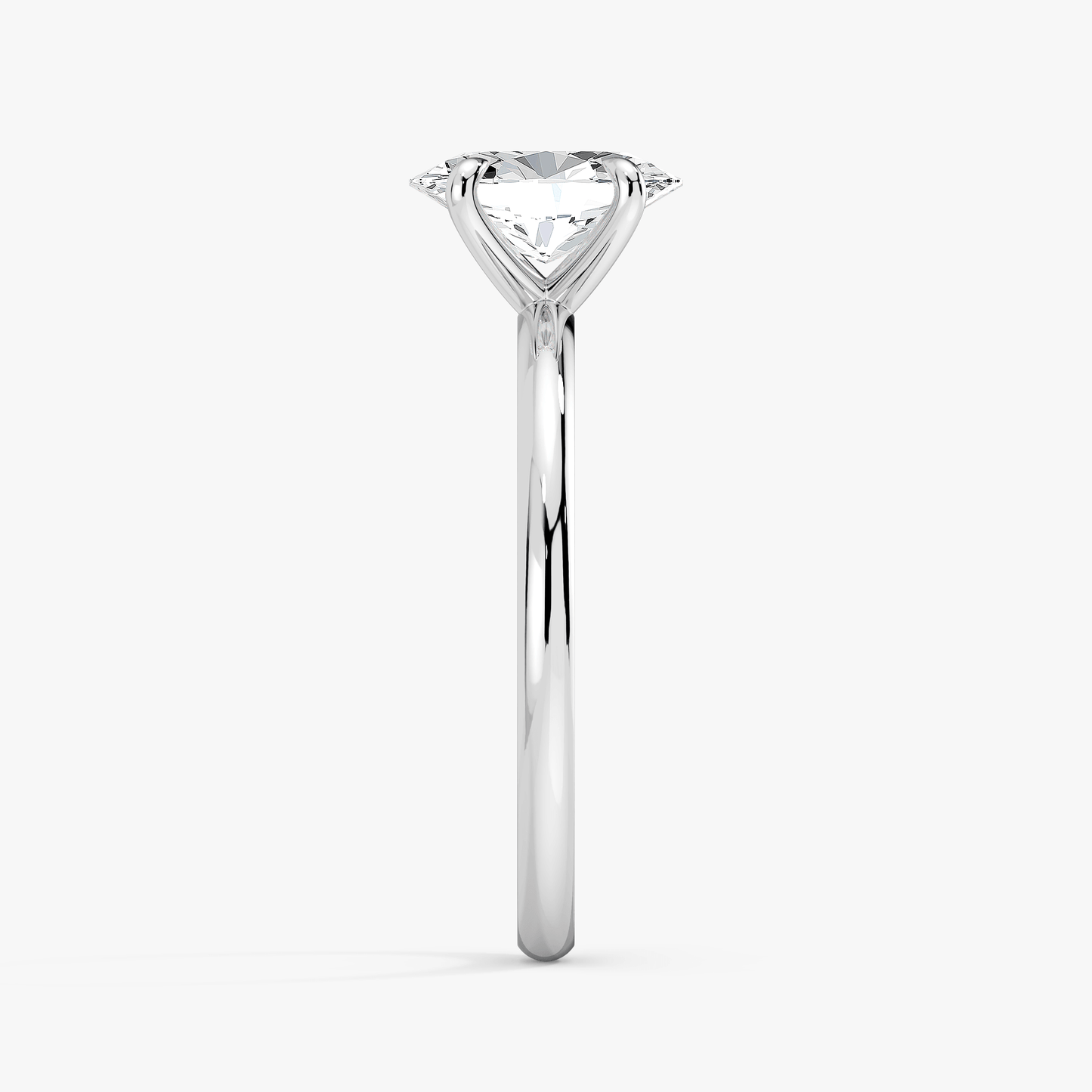 The Classic – Oval Lab Grown Diamond Ring, Platinum