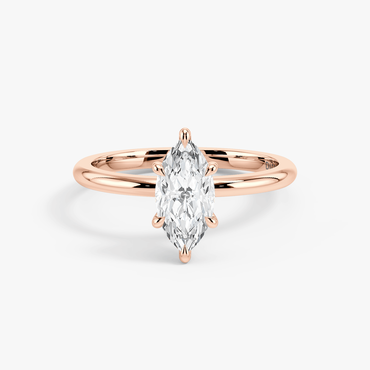 The Classic – Marquise Lab Grown Diamond Ring, 18k Rose Gold