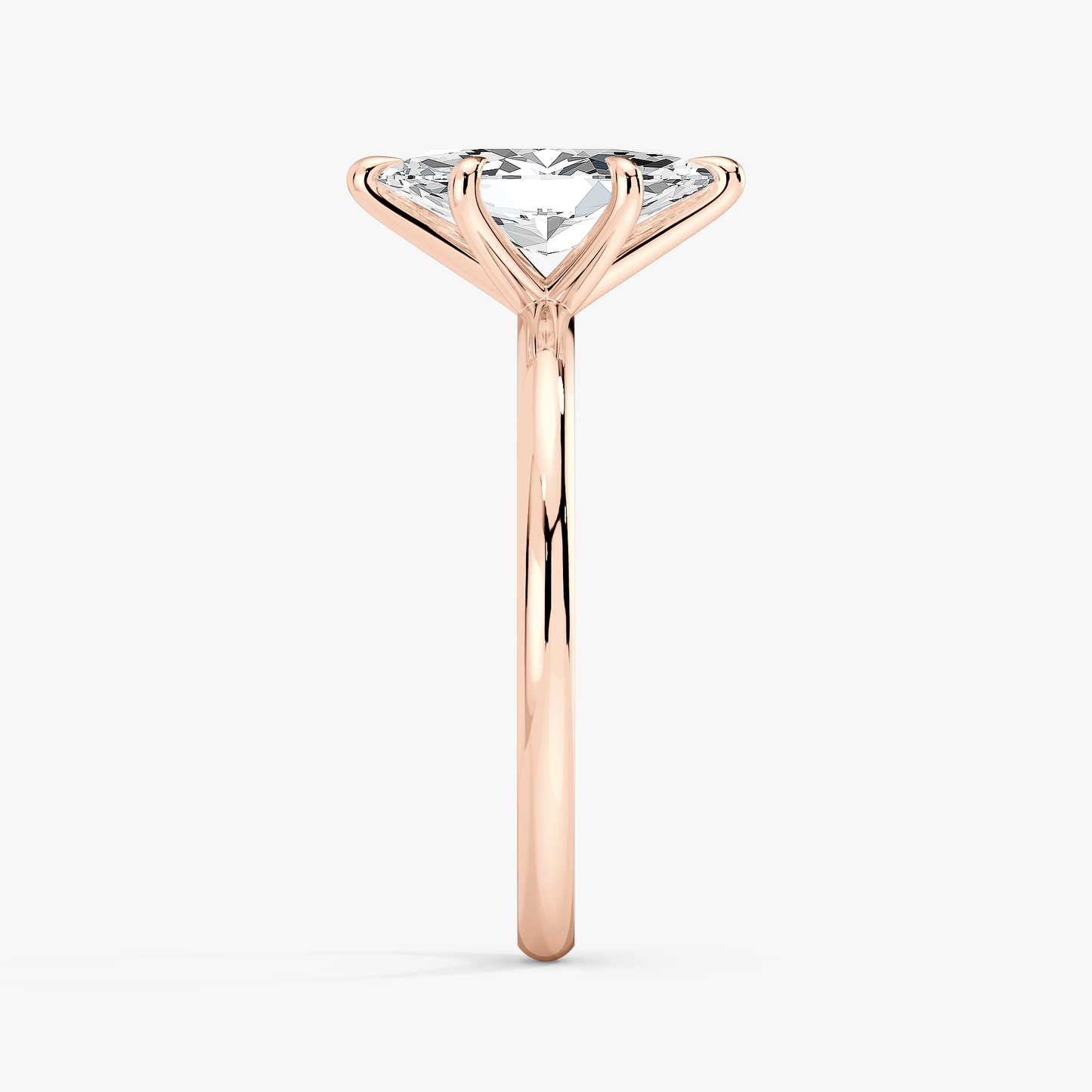 The Classic – Marquise Lab Grown Diamond Ring, 18k Rose Gold