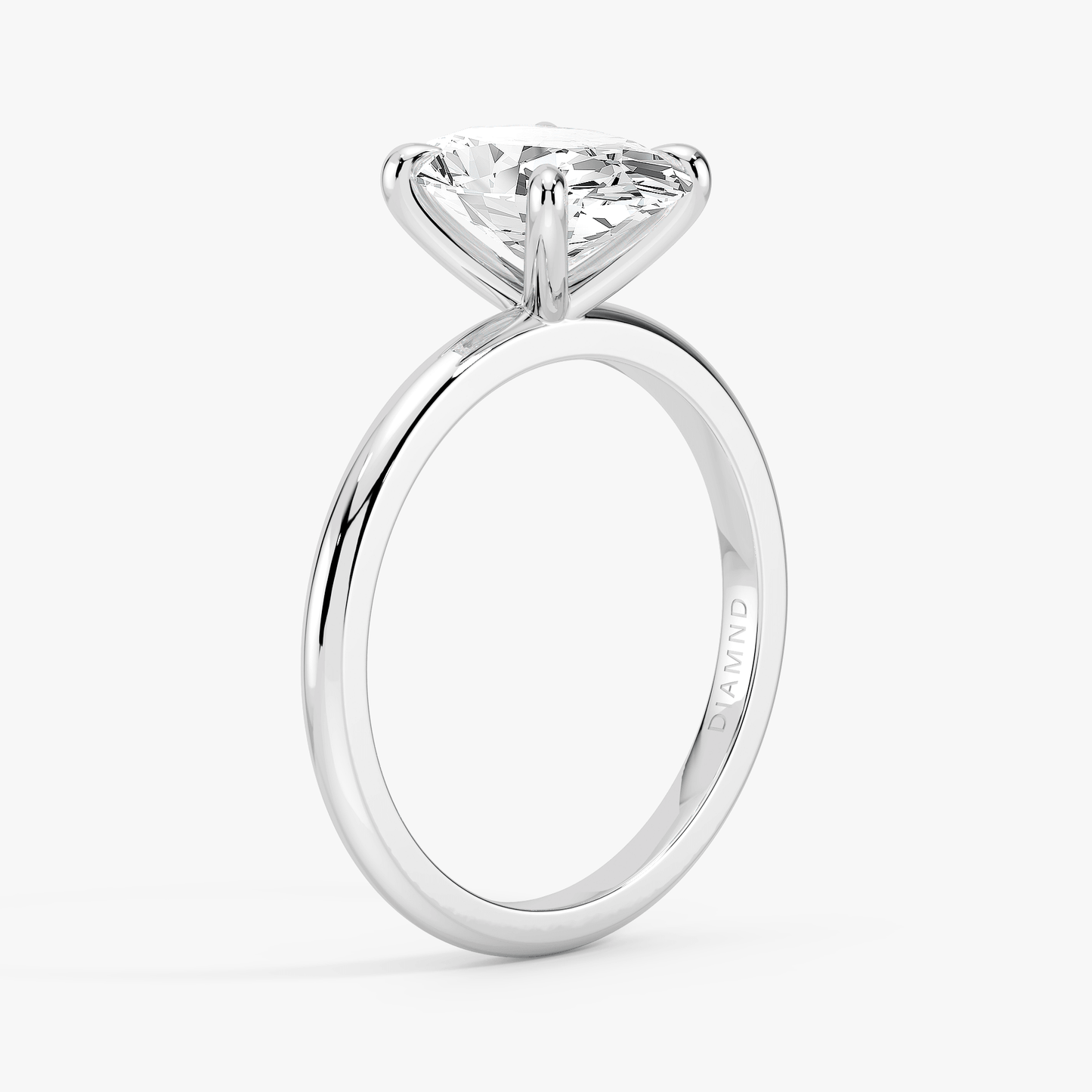 The Classic – Oval Lab Grown Diamond Ring, Platinum