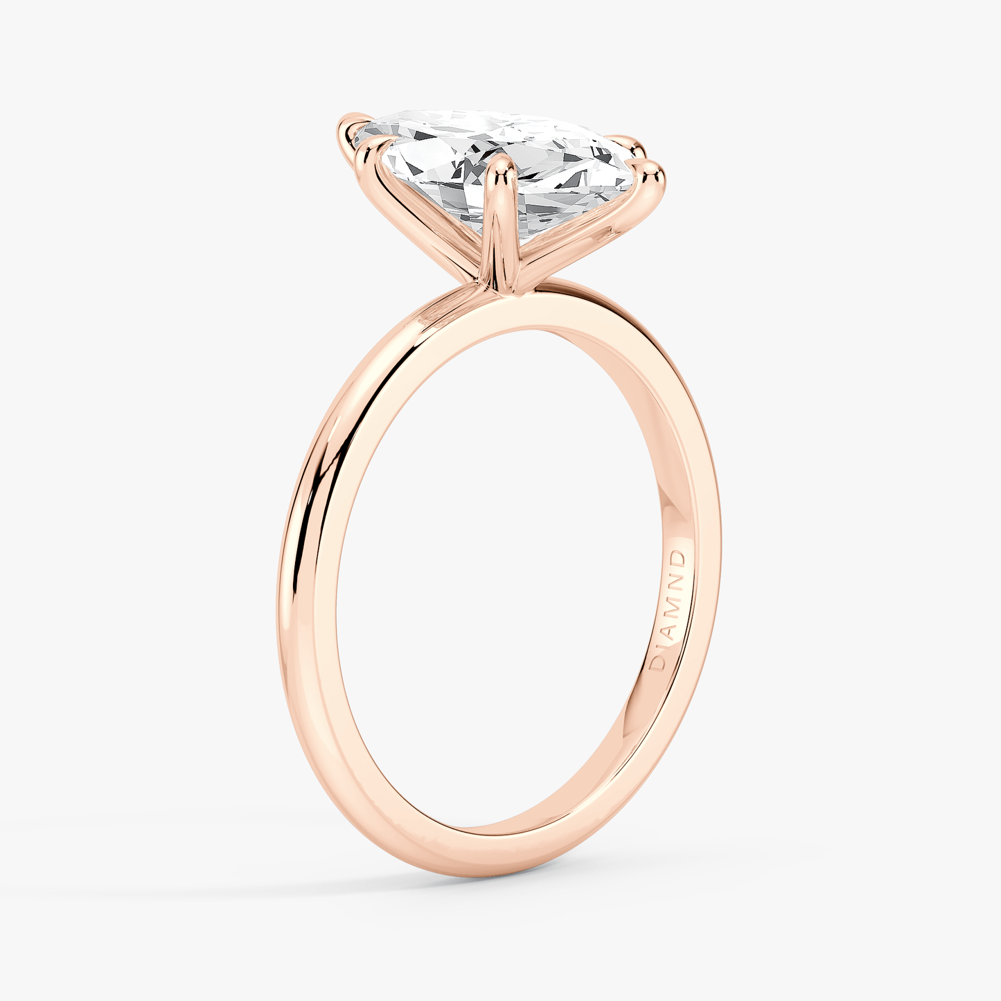 The Classic – Marquise Lab Grown Diamond Ring, 18k Rose Gold