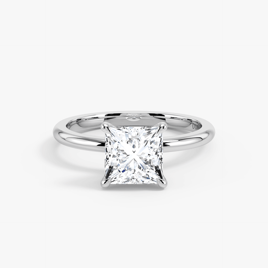 The Classic – Princess Lab Grown Diamond Ring, Platinum