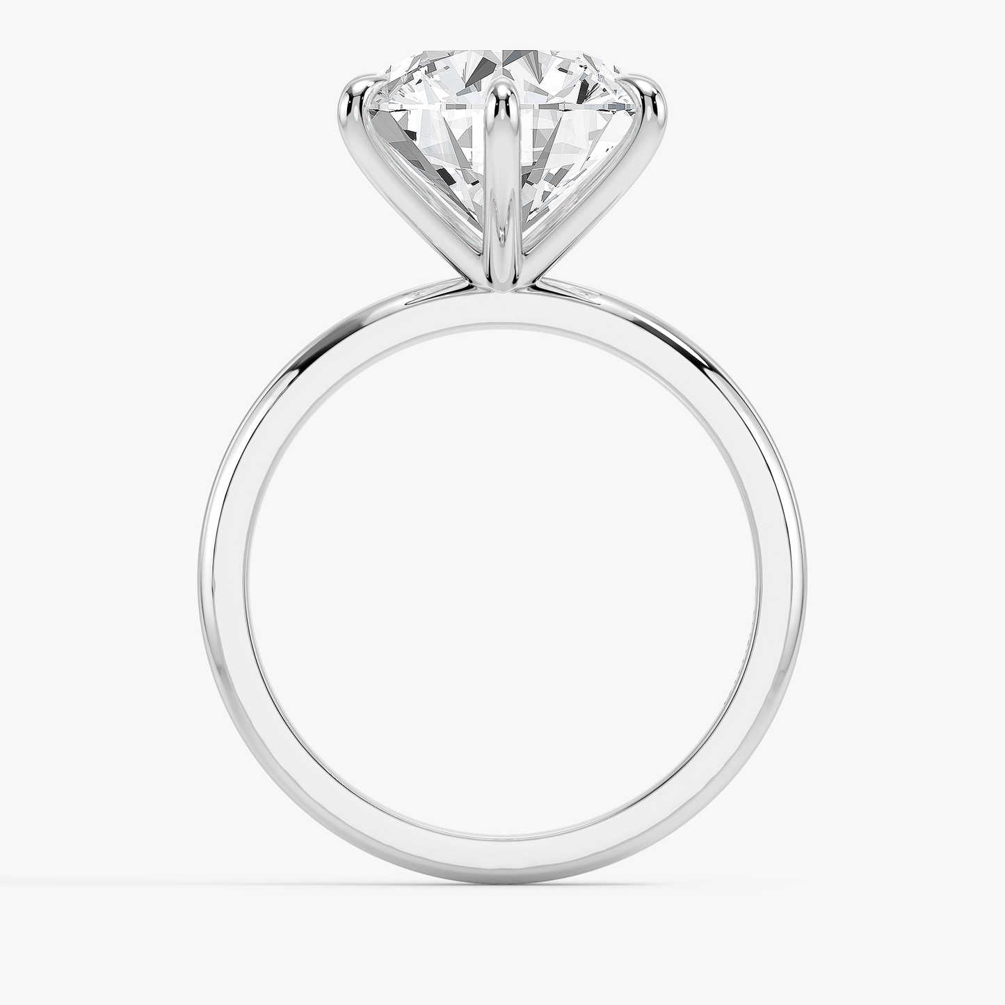 The Classic – Round Lab Grown Diamond Ring, Platinum