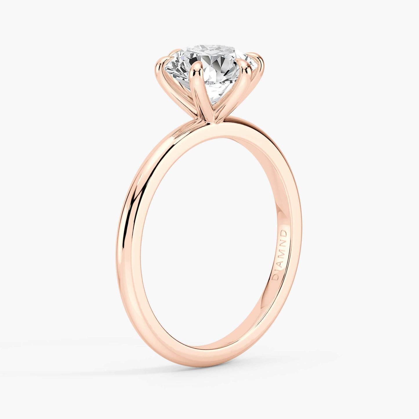 The Classic – Round Lab Grown Diamond Ring, 18k Rose Gold