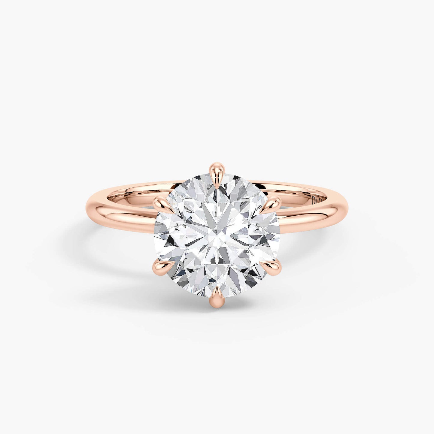 The Classic – Round Lab Grown Diamond Ring, 18k Rose Gold