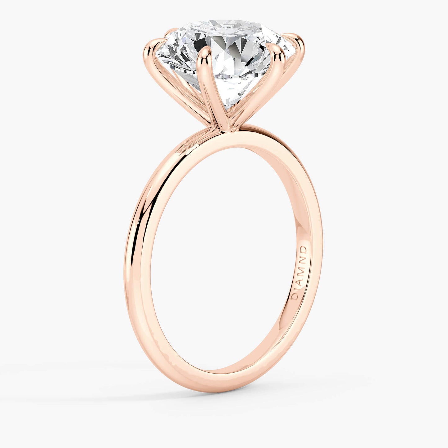 The Classic – Round Lab Grown Diamond Ring, 18k Rose Gold