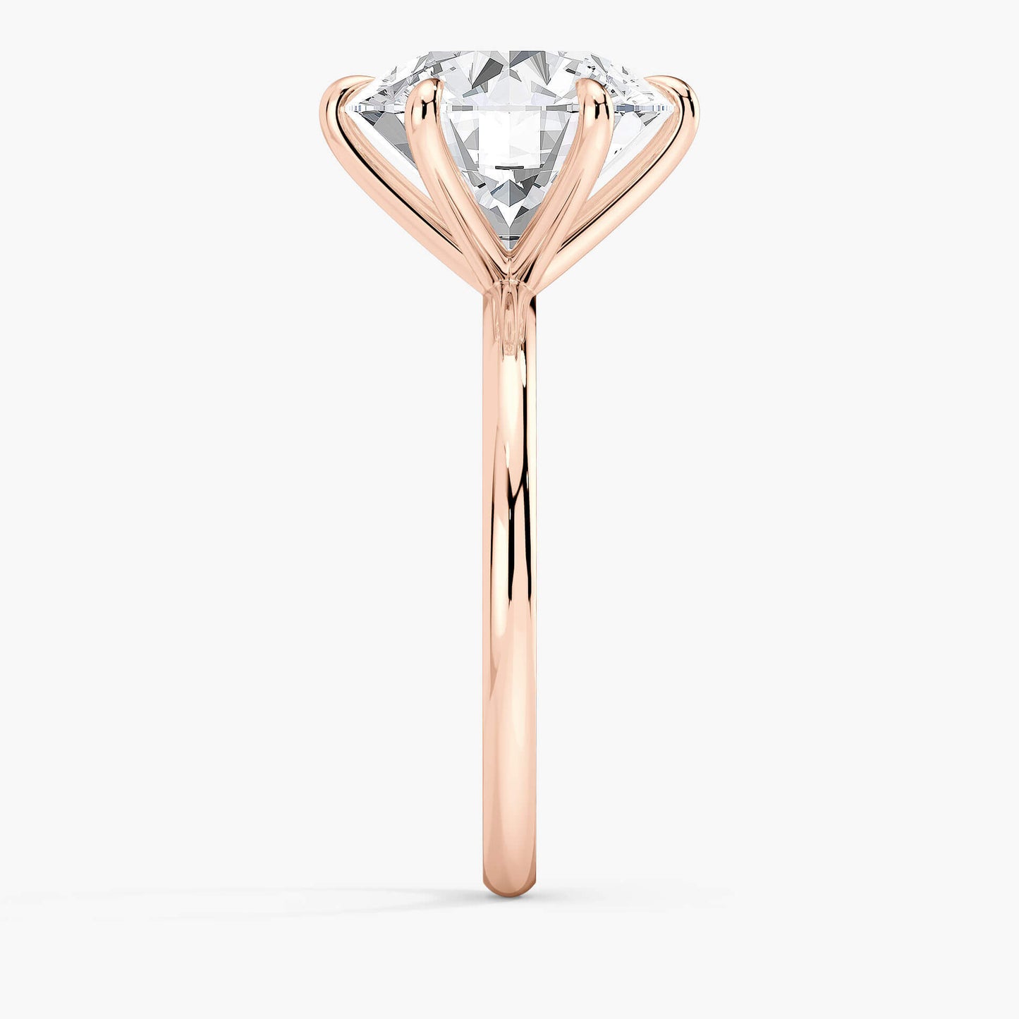 The Classic – Round Lab Grown Diamond Ring, 18k Rose Gold