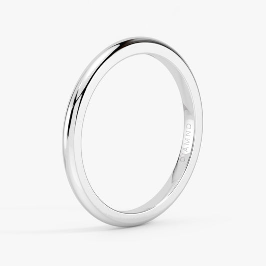 The Petite Wedding Ring, 18k White Gold